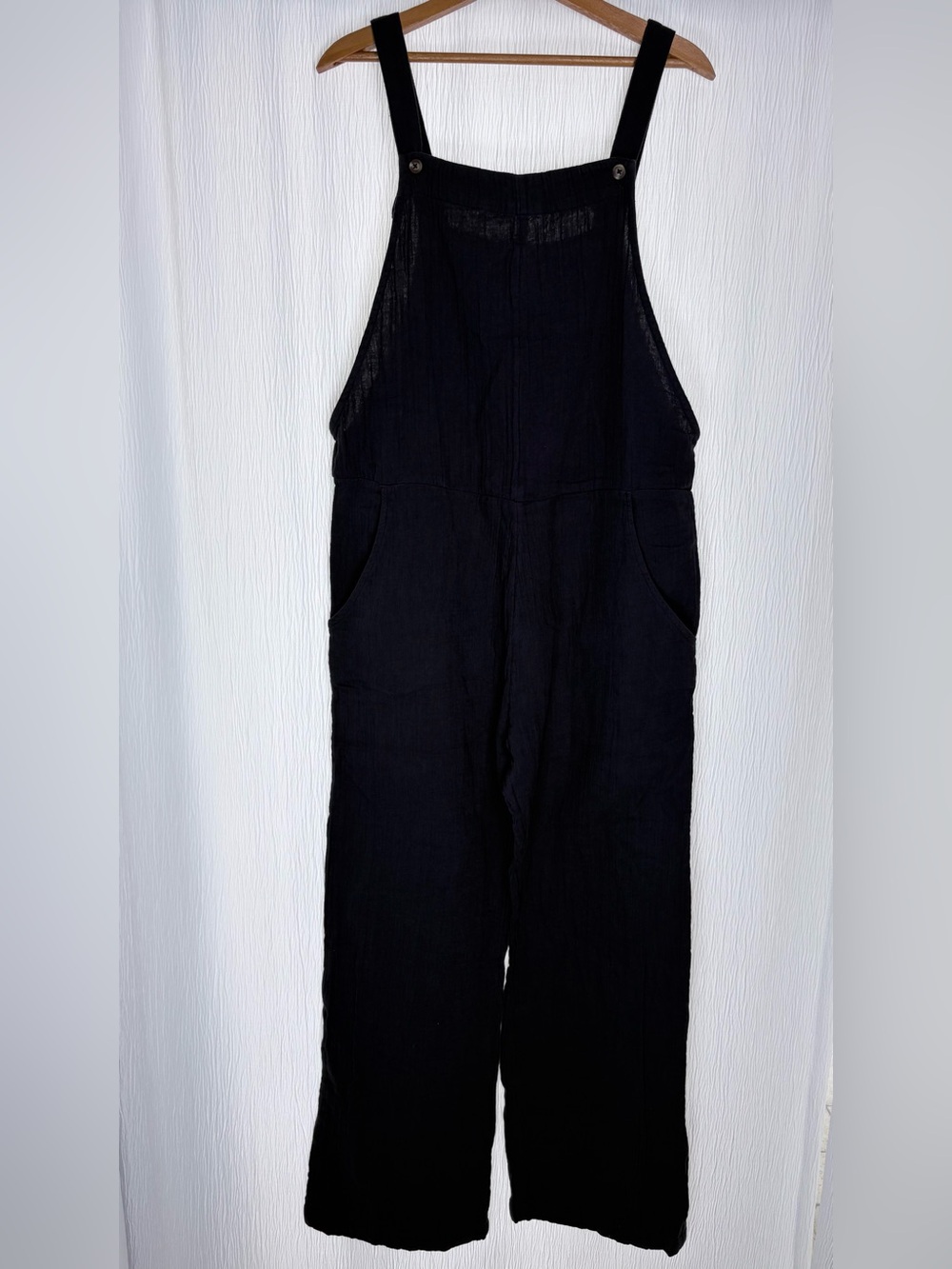 Roxy Organic Cotton Jumpsuit, Beachside Dreaming, Phantom, size Medium - Picture 5 of 15